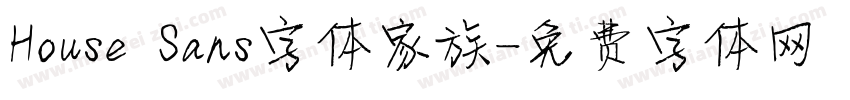 House Sans字体家族字体转换